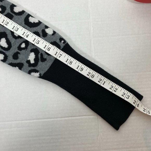 Rachel Zoe Full Zip Leopard Sweater Jacket Sz XS - Picture 7 of 9